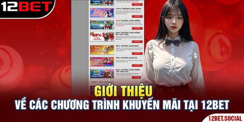 Giới thiệu về các chương trình khuyến mãi tại 12BET